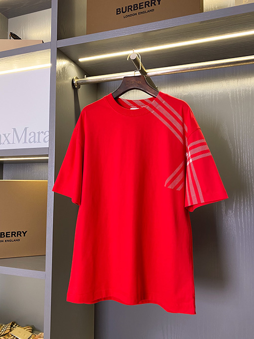 バーバリースーパーコピー チェック柄半袖Tシャツ
