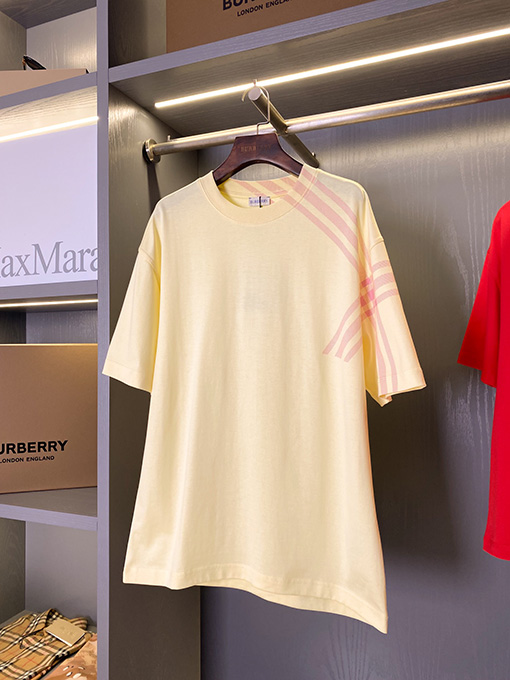 バーバリースーパーコピー チェック柄半袖Tシャツ