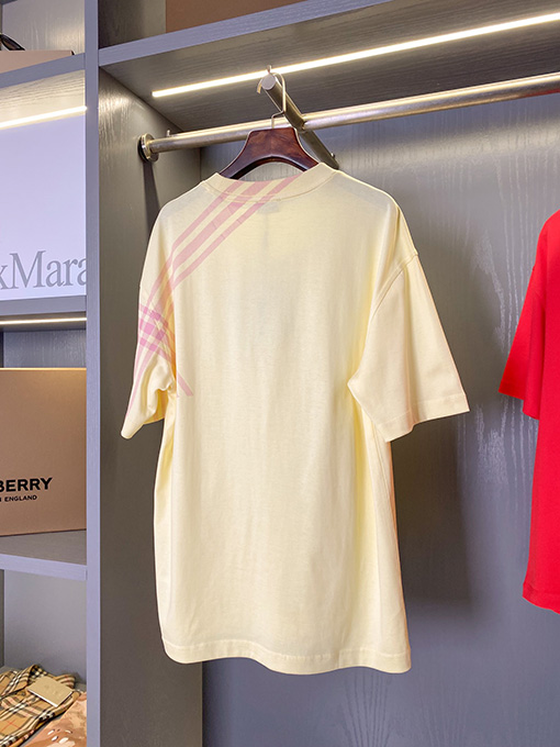 バーバリースーパーコピー チェック柄半袖Tシャツ