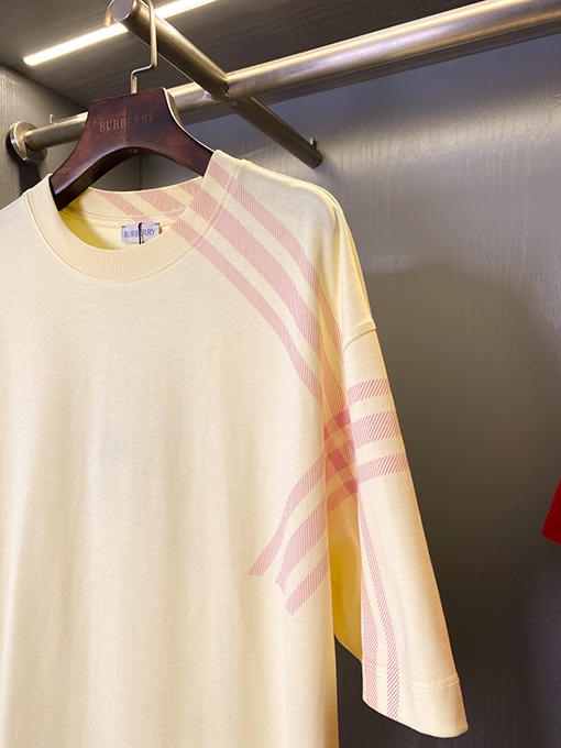 バーバリースーパーコピー チェック柄半袖Tシャツ