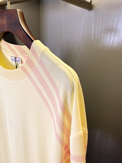 バーバリースーパーコピー チェック柄半袖Tシャツ