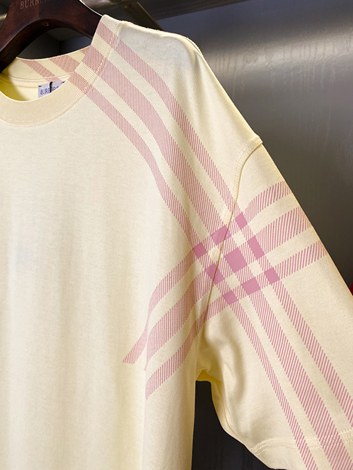バーバリースーパーコピー チェック柄半袖Tシャツ