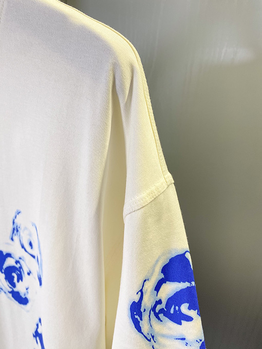 バーバリー  ナイトブルーローズコットン半袖Tシャツ