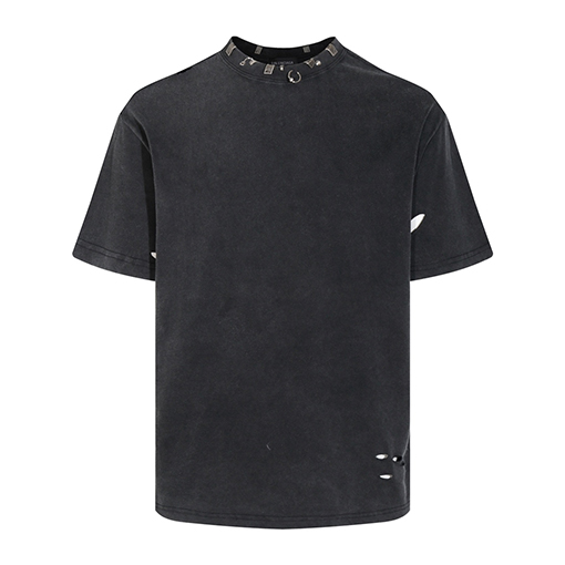 バレンシアガ   ネックライターヘッドハードウェア半袖Tシャツ