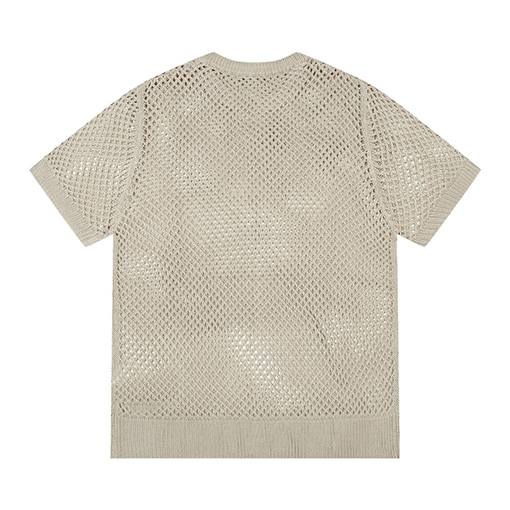 フェンディ クルーネックプルオーバーニット半袖Tシャツ