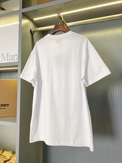 バーバリー 乗馬騎士アップリケロゴコットン半袖Tシャツ