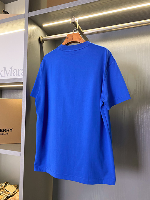 バーバリー 乗馬騎士アップリケロゴコットン半袖Tシャツ