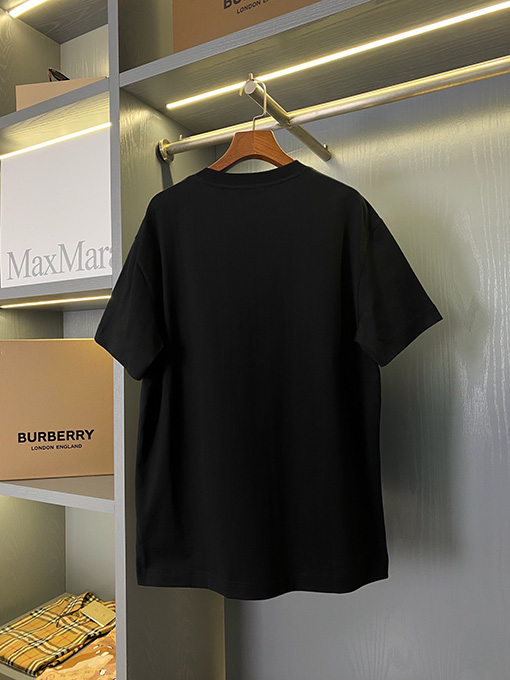 バーバリー 乗馬騎士アップリケロゴコットン半袖Tシャツ