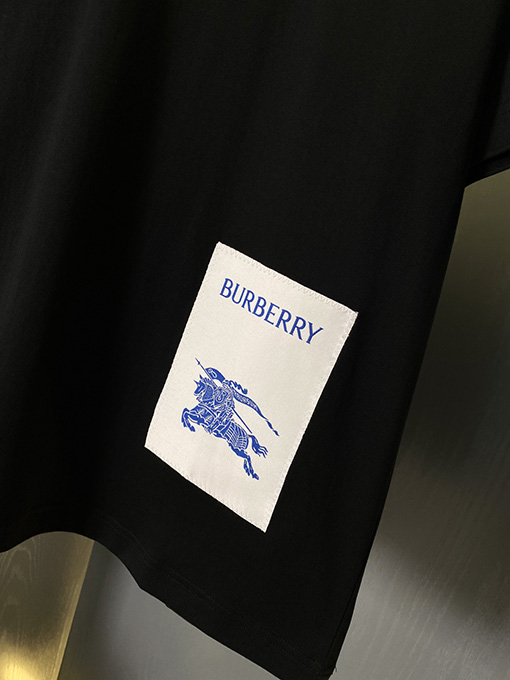 バーバリー  乗馬騎士アップリケロゴコットン半袖Tシャツ