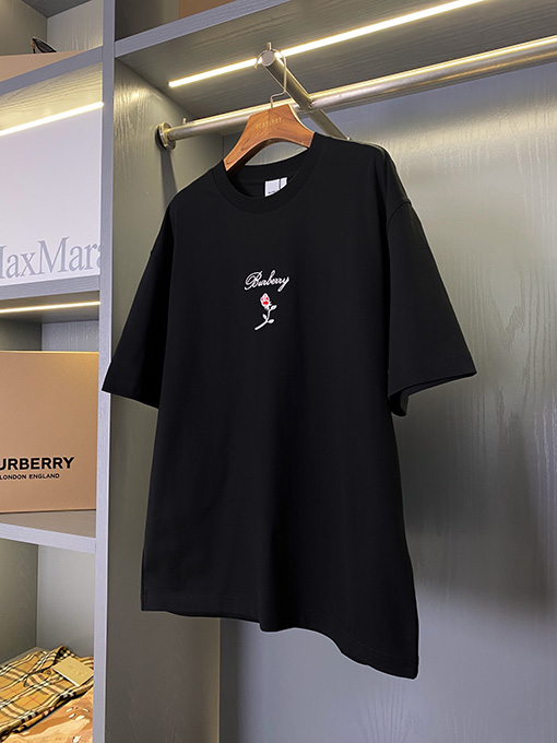 バーバリーコピー ローズコットン半袖Tシャツ