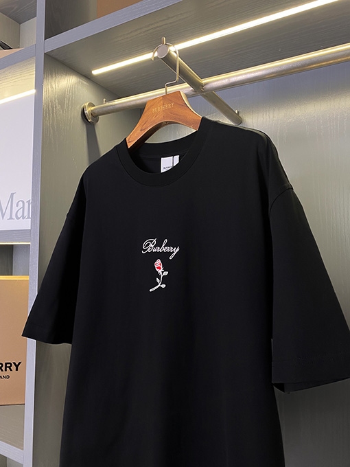 バーバリーコピー ローズコットン半袖Tシャツ