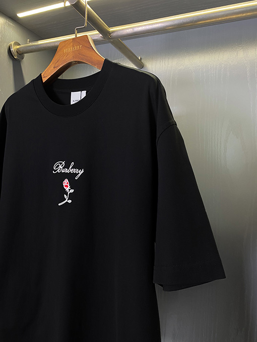 バーバリーコピー ローズコットン半袖Tシャツ