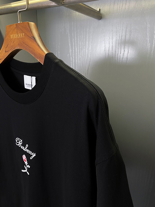 バーバリーコピー ローズコットン半袖Tシャツ