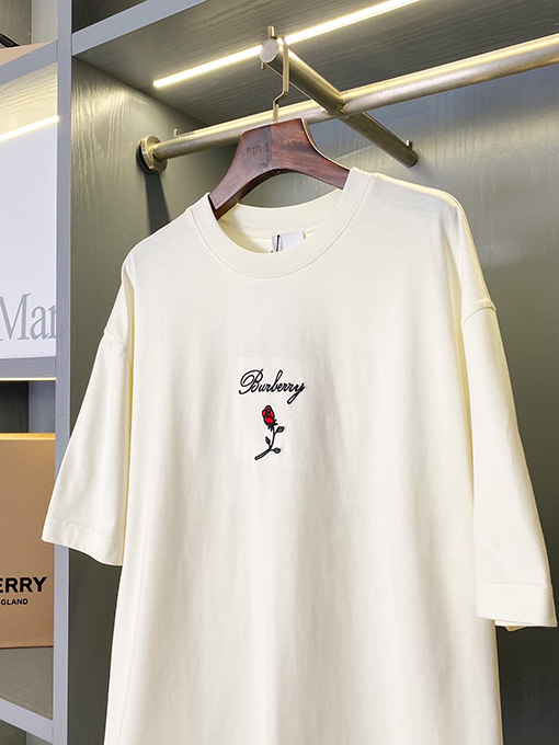 バーバリーコピー ローズコットン半袖Tシャツ
