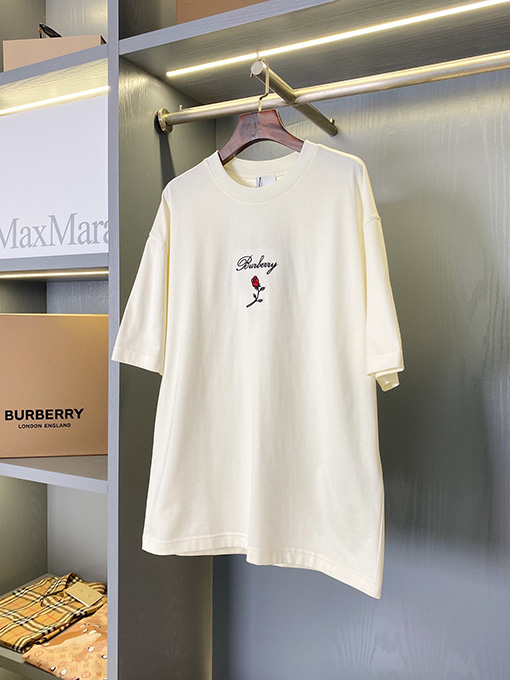 バーバリーコピー ローズコットン半袖Tシャツ