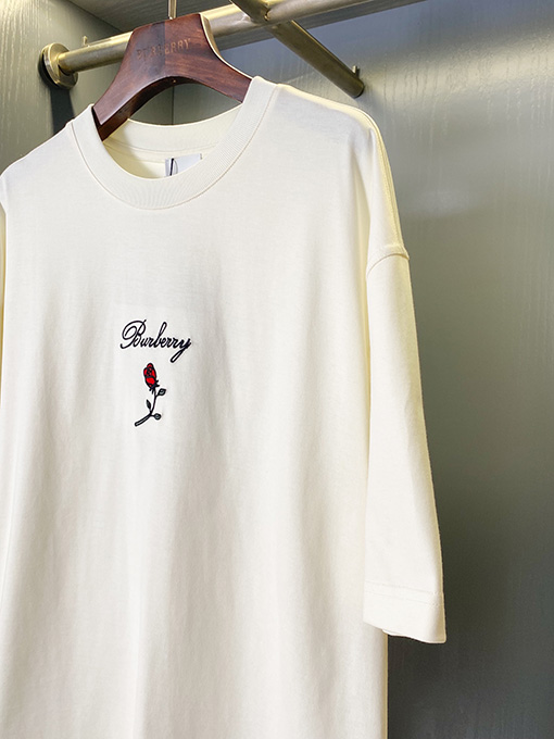 バーバリーコピー ローズコットン半袖Tシャツ
