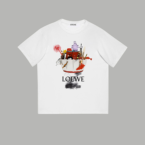 ロエベ   キッズシリーズプリント半袖Tシャツ
