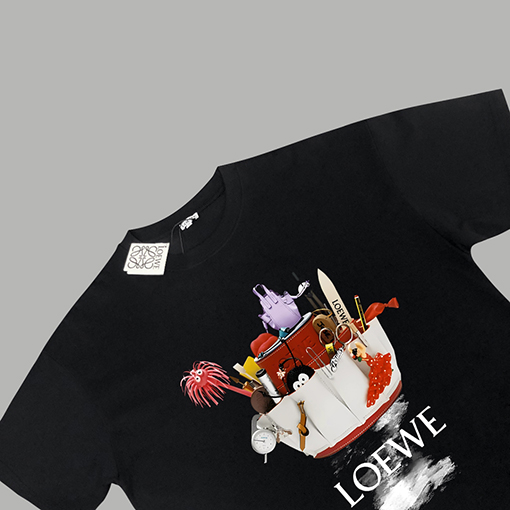 ロエベ   キッズシリーズプリント半袖Tシャツ