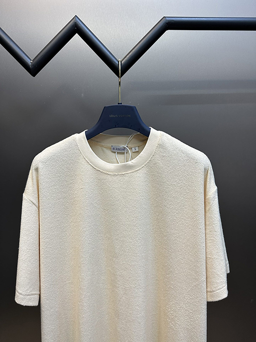 バーバリー タオル布ファッション半袖Tシャツ