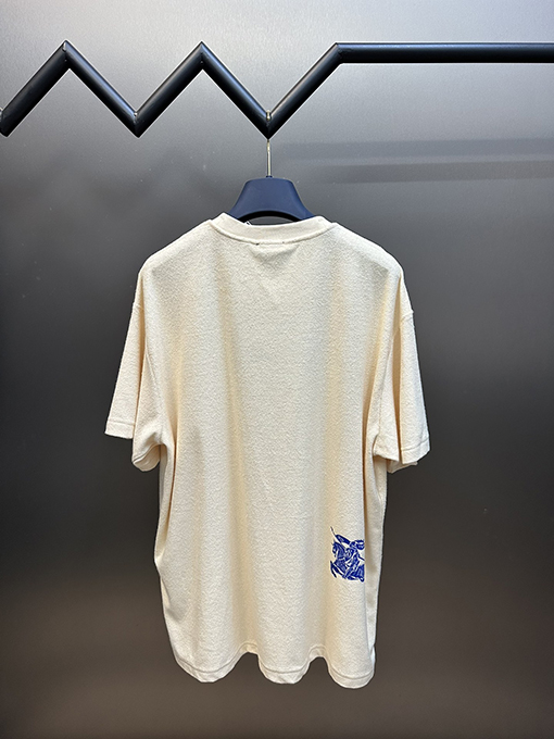 バーバリー タオル布ファッション半袖Tシャツ