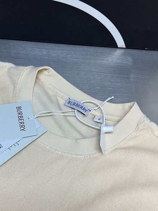 バーバリー タオル布ファッション半袖Tシャツ