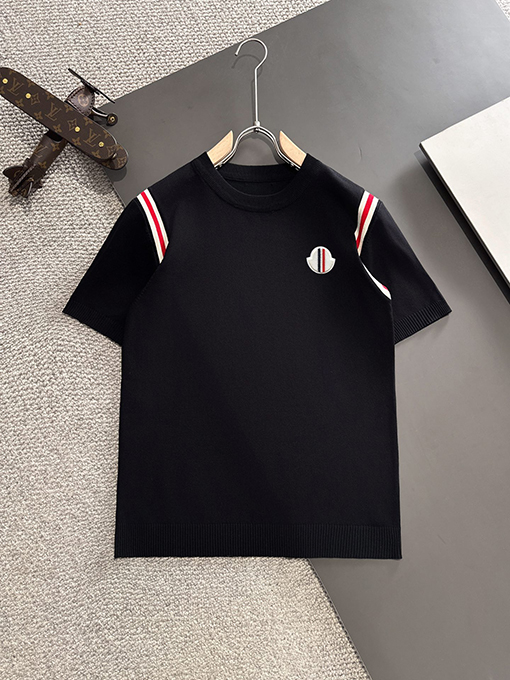 モンクレール ラペル半袖Tシャツ