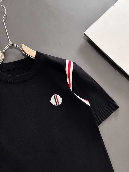 モンクレール ラペル半袖Tシャツ