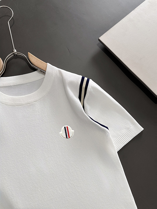 モンクレール ラペル半袖Tシャツ