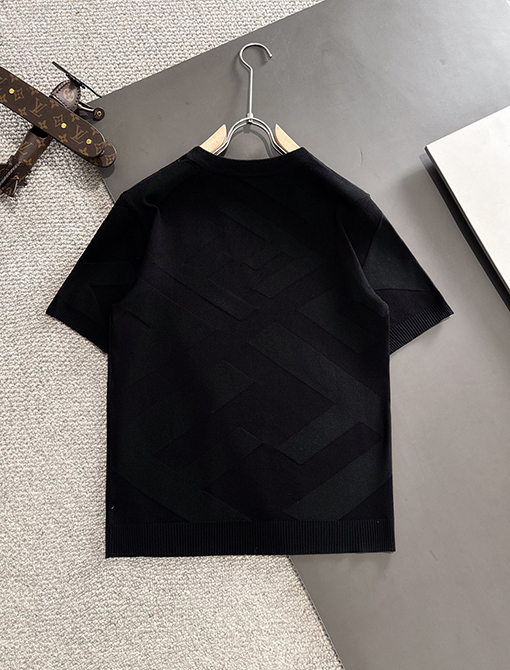 フェンディスーパーコピー   ラペル半袖Tシャツ