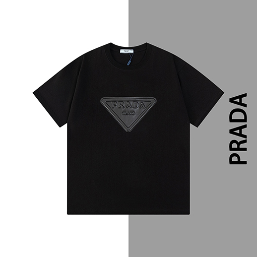 プラダコピー ファッションクルーネック半袖Tシャツ