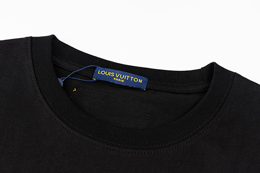 ルイヴィトン   アルファベットタオル刺繍クルーネック半袖Tシャツ