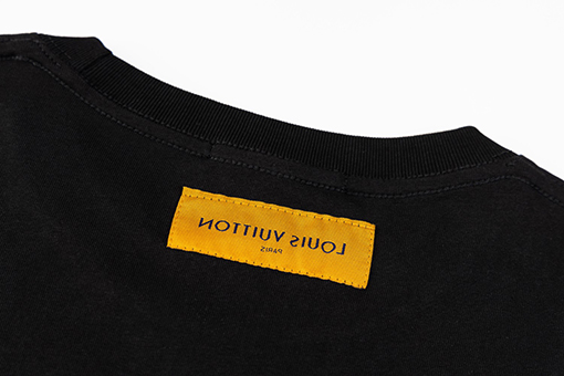 ルイヴィトン   アルファベットタオル刺繍クルーネック半袖Tシャツ