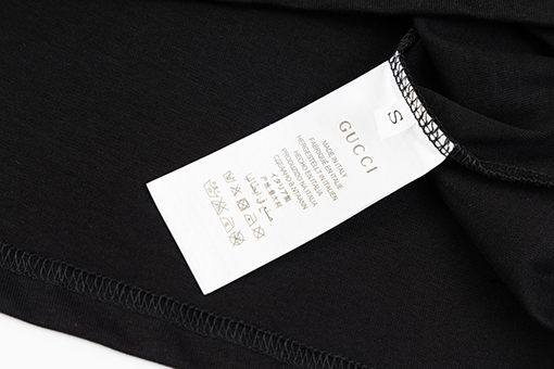 グッチ   デビルアイアルファベットクルーネック半袖Tシャツ