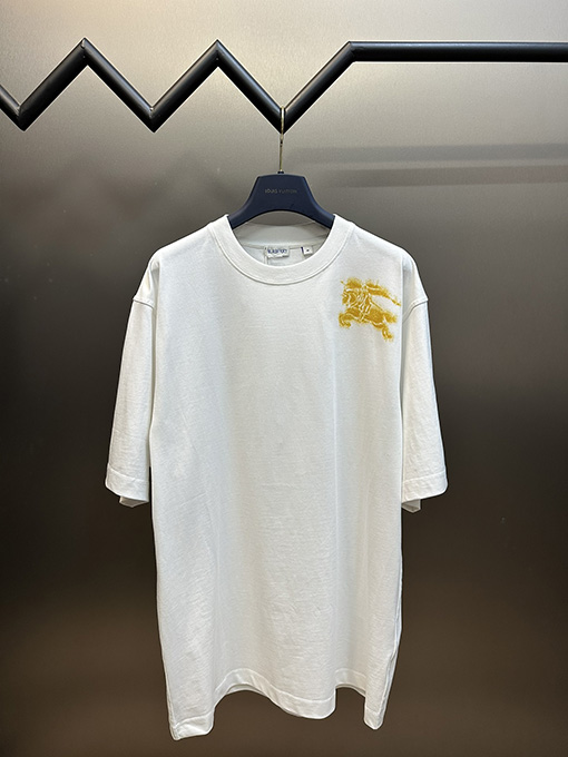 バーバリー 落書き軍馬クルーネック半袖Tシャツ