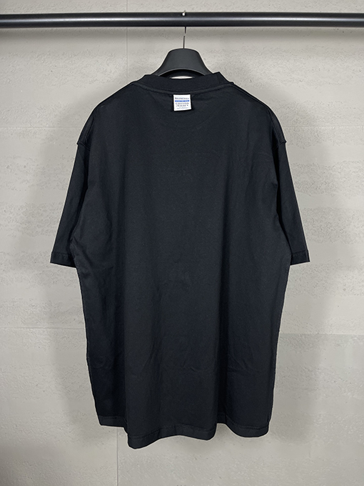 バレンシアガコピー   ロゴ刺繍半袖Tシャツ