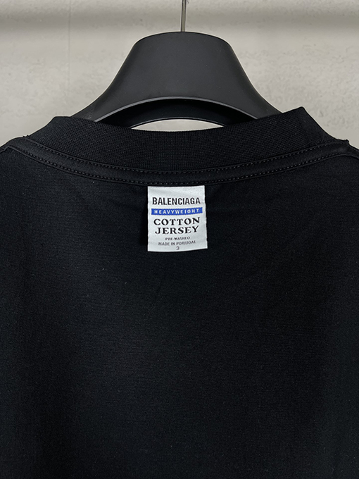 バレンシアガコピー   ロゴ刺繍半袖Tシャツ
