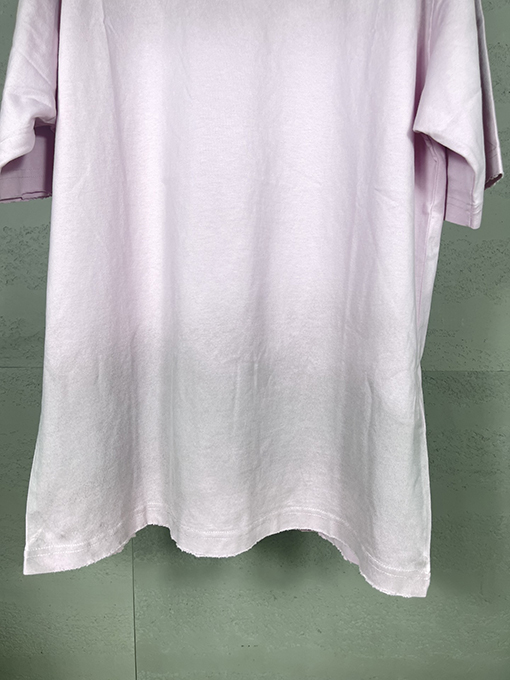 バレンシアガ バックロゴウォッシュ磨かれた古い半袖Tシャツ