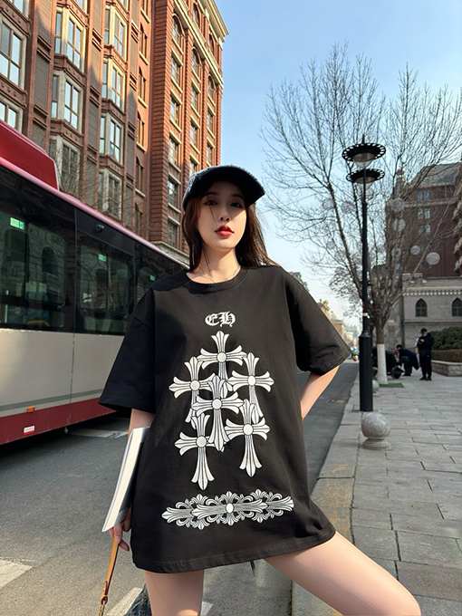 クロムハーツ  クロスプリント半袖Tシャツ