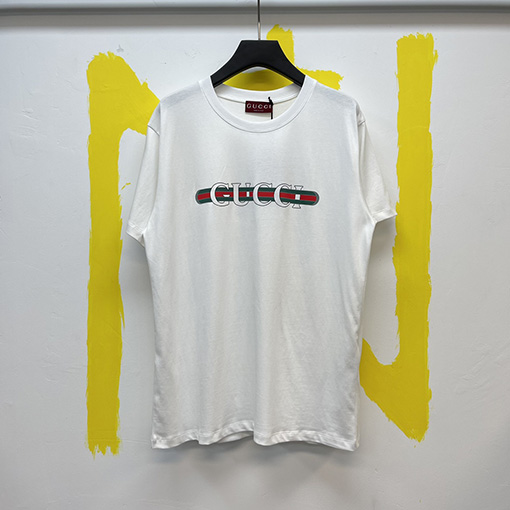 グッチスーパーコピー    プリントニット半袖Tシャツ