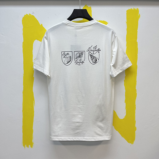 ルイヴィトン 巻き貝プリント半袖Tシャツ