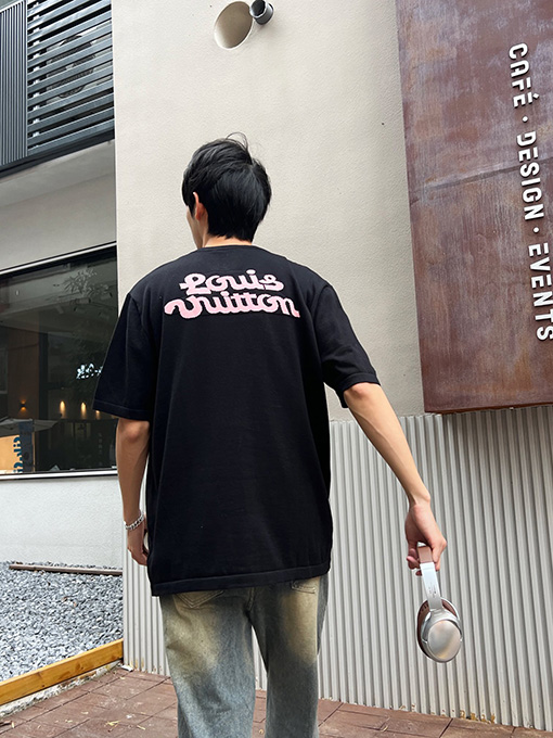 ルイヴィトンスーパーコピー 花柄ニット半袖Tシャツ