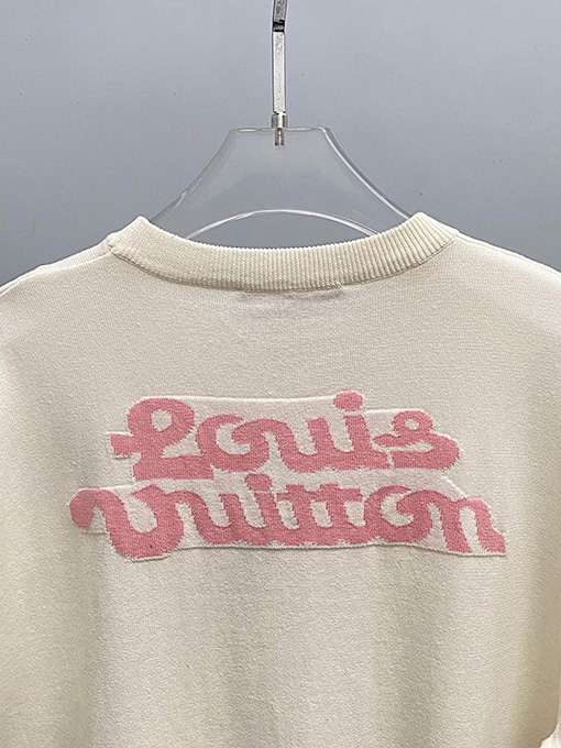 ルイヴィトンスーパーコピー 花柄ニット半袖Tシャツ