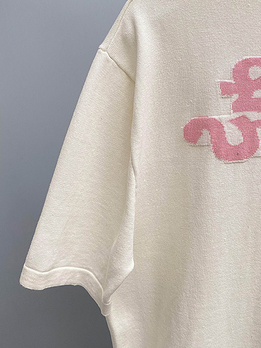 ルイヴィトンスーパーコピー 花柄ニット半袖Tシャツ