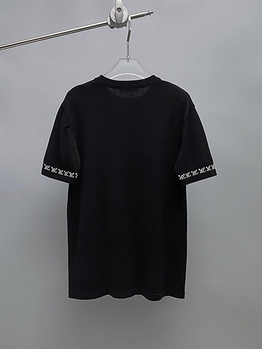 ルイヴィトン  ロゴ編み半袖Tシャツ