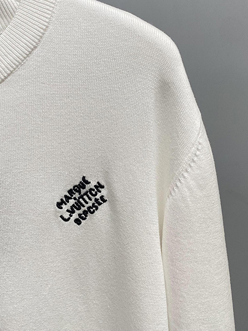 ルイヴィトン  ロゴ編み半袖Tシャツ