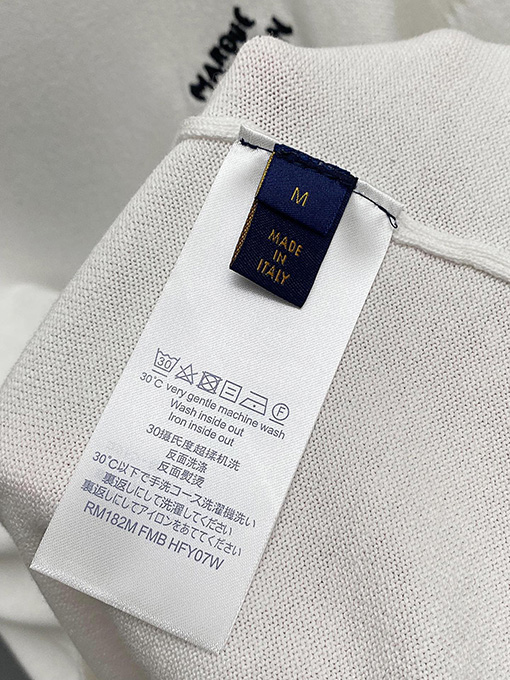 ルイヴィトン  ロゴ編み半袖Tシャツ