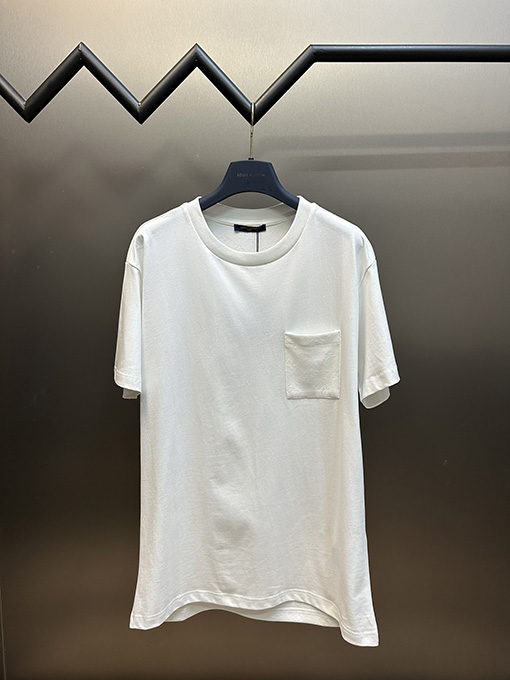 ルイヴィトン  ポケットストライプジャカード半袖Tシャツ