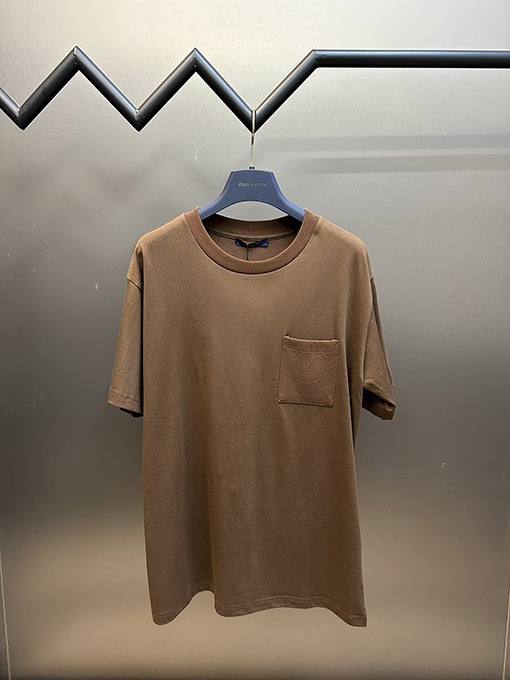 ルイヴィトン  ポケットストライプジャカード半袖Tシャツ