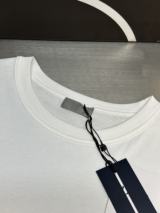 ディオール ファッションパッチ刺繍半袖Tシャツ
