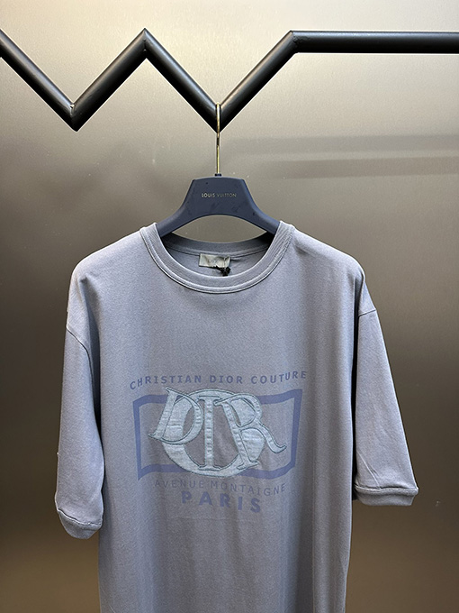 ディオール ファッションパッチ刺繍半袖Tシャツ